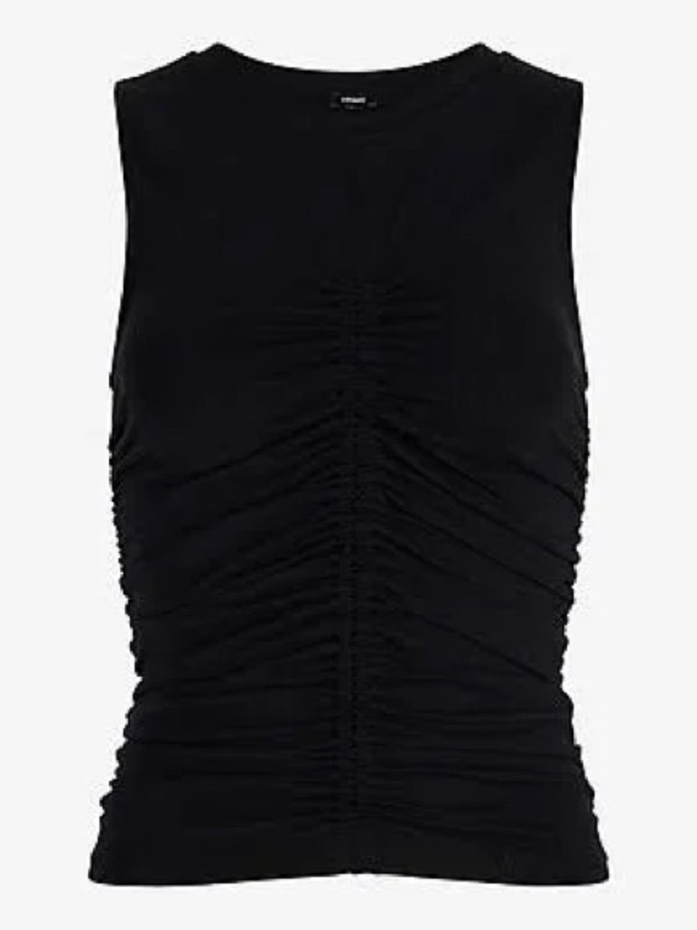 Express Ruched Black Tank - Picture 4 of 6